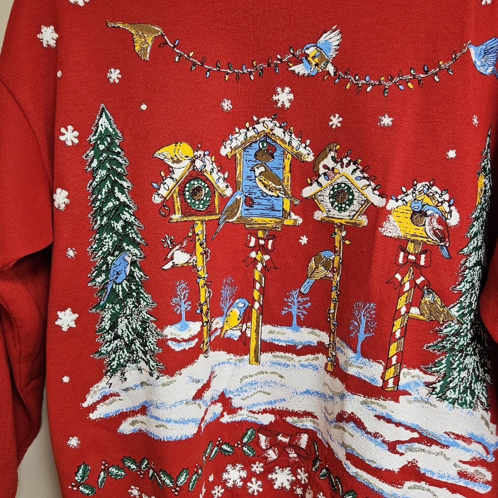 VTG Nutcracker S Christmas Winter Wonderland Holiday Sweater - Picture 4 of 6